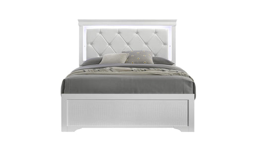 Blaze Queen Bed White - Blaze Queen Bed White