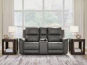 Bleckley Anchor Power Reclining Loveseat with Console - PCU1200018