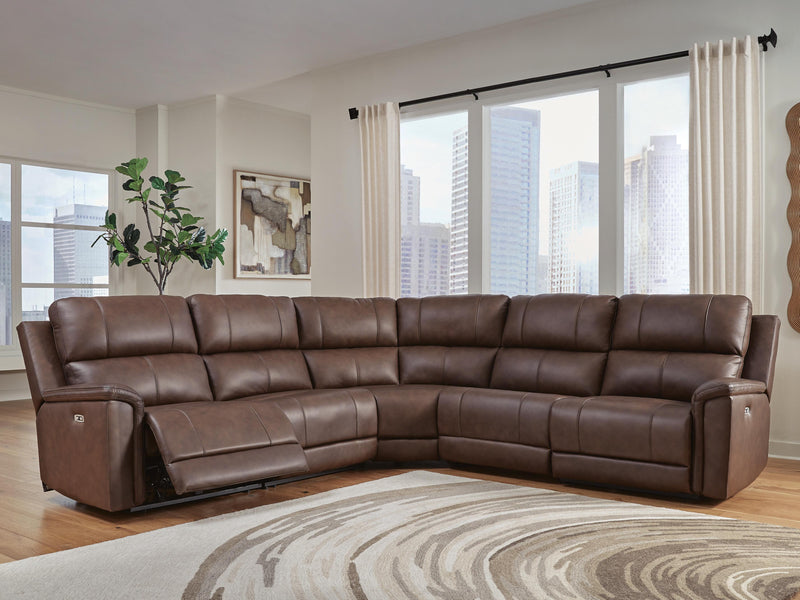 Bleckley Espresso 5-Piece Power Reclining Sectional - PCU12001S4