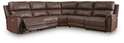Bleckley Espresso 5-Piece Power Reclining Sectional - PCU12001S4