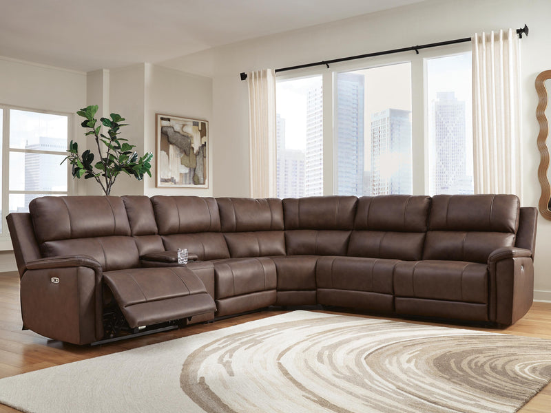 Bleckley Espresso 6-Piece Power Reclining Sectional - PCU12001S5
