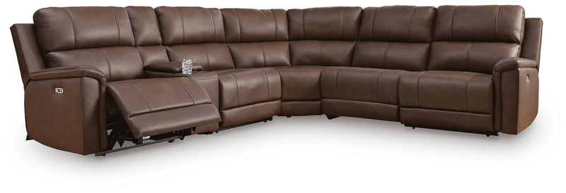 Bleckley Espresso 6-Piece Power Reclining Sectional - PCU12001S5