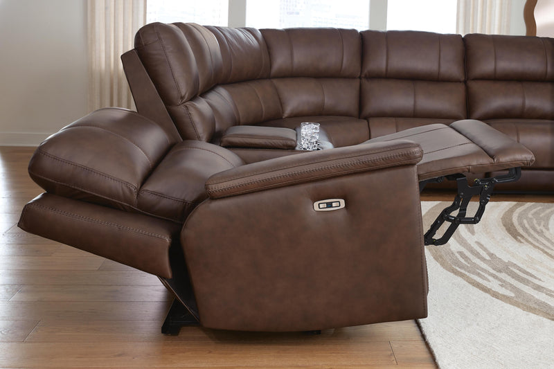 Bleckley Espresso 6-Piece Power Reclining Sectional - PCU12001S5