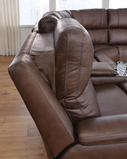 Bleckley Espresso 6-Piece Power Reclining Sectional - PCU12001S5