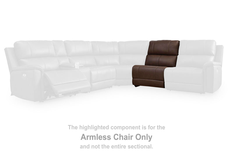 Bleckley Espresso Armless Chair - PCU1200146