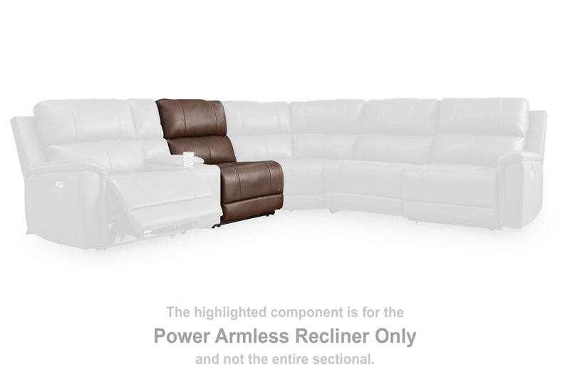 Bleckley Espresso Power Armless Recliner - PCU1200131