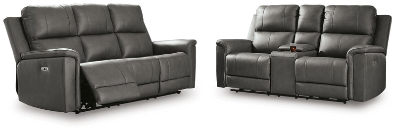 Bleckley Sofa and Loveseat in Anchor - PKG023974