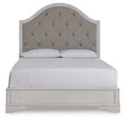 Blendon Rustic Brown Queen Upholstered Panel Bed - B747B2