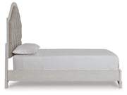 Blendon Rustic Brown Queen Upholstered Panel Bed - B747B2