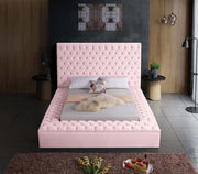 Bliss Velvet Full Bed (3 Boxes) Pink - BlissPink-F