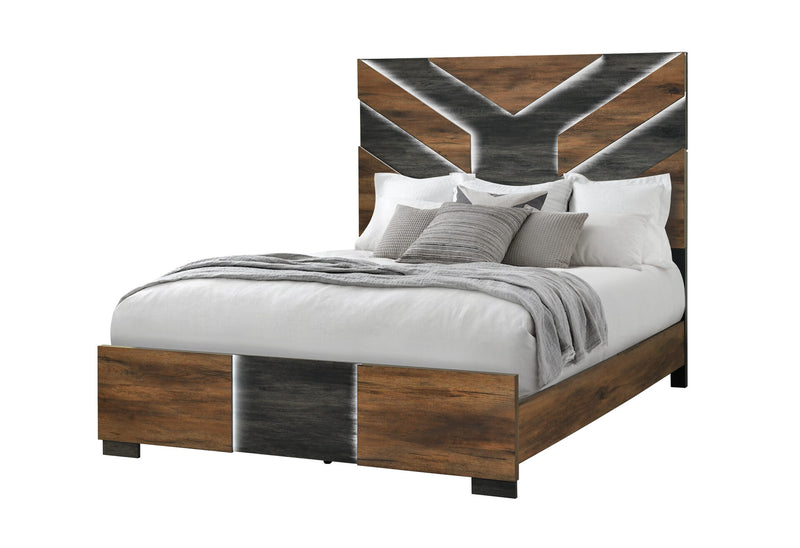 Optimus Brown/Black Full Bed - OPTIMUS-BRWN/BLK-FB