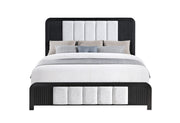 Beckett White/Black King Bed - BECKETT-WHT/BLK-KB