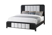 Beckett White/Black King Bed - BECKETT-WHT/BLK-KB
