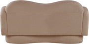 Bloom 58" Teddy Fabric Upholstered Upholstered Loveseat in Beige - 44006Beige-L