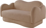 Bloom 58" Teddy Fabric Upholstered Upholstered Loveseat in Beige - 44006Beige-L
