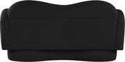 Bloom 58" Teddy Fabric Upholstered Upholstered Loveseat in Black - 44006Black-L