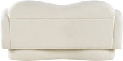 Bloom 58" Teddy Fabric Upholstered Upholstered Loveseat in Cream - 44006Cream-L