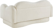 Bloom 58" Teddy Fabric Upholstered Upholstered Loveseat in Cream - 44006Cream-L