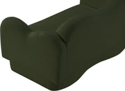 Bloom 58" Teddy Fabric Upholstered Upholstered Loveseat in Green - 44006Green-L