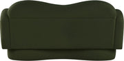 Bloom 58" Teddy Fabric Upholstered Upholstered Loveseat in Green - 44006Green-L