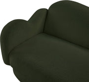 Bloom 58" Teddy Fabric Upholstered Upholstered Loveseat in Green - 44006Green-L
