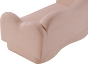 Bloom 58" Teddy Fabric Upholstered Upholstered Loveseat in Pink - 44006Pink-L