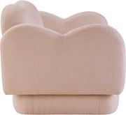Bloom 58" Teddy Fabric Upholstered Upholstered Loveseat in Pink - 44006Pink-L