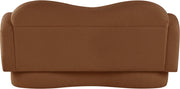 Bloom 58" Teddy Fabric Upholstered Upholstered Loveseat in Saddle - 44006Saddle-L