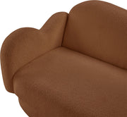 Bloom 58" Teddy Fabric Upholstered Upholstered Loveseat in Saddle - 44006Saddle-L