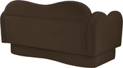 Bloom 58" Velvet Upholstered Upholstered Loveseat in Brown - 44007Brown-L