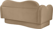 Bloom 58" Velvet Upholstered Upholstered Loveseat in Camel - 44007Camel-L