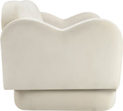 Bloom 58" Velvet Upholstered Upholstered Loveseat in Cream - 44007Cream-L