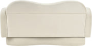 Bloom 58" Velvet Upholstered Upholstered Loveseat in Cream - 44007Cream-L