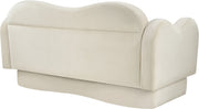 Bloom 58" Velvet Upholstered Upholstered Loveseat in Cream - 44007Cream-L