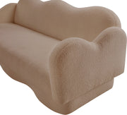 Bloom 82" Teddy Fabric Upholstered Upholstered Sofa in Beige - 44006Beige-S