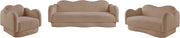 Bloom 82" Teddy Fabric Upholstered Upholstered Sofa in Beige - 44006Beige-S