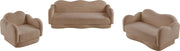 Bloom 82" Teddy Fabric Upholstered Upholstered Sofa in Beige - 44006Beige-S