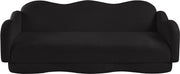 Bloom 82" Teddy Fabric Upholstered Upholstered Sofa in Black - 44006Black-S