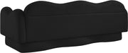 Bloom 82" Teddy Fabric Upholstered Upholstered Sofa in Black - 44006Black-S
