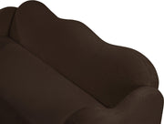 Bloom 82" Teddy Fabric Upholstered Upholstered Sofa in Brown - 44006Brown-S