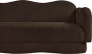 Bloom 82" Teddy Fabric Upholstered Upholstered Sofa in Brown - 44006Brown-S