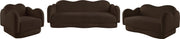 Bloom 82" Teddy Fabric Upholstered Upholstered Sofa in Brown - 44006Brown-S