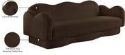 Bloom 82" Teddy Fabric Upholstered Upholstered Sofa in Brown - 44006Brown-S