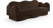 Bloom 82" Teddy Fabric Upholstered Upholstered Sofa in Brown - 44006Brown-S