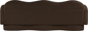 Bloom 82" Teddy Fabric Upholstered Upholstered Sofa in Brown - 44006Brown-S