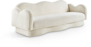 Bloom 82" Teddy Fabric Upholstered Upholstered Sofa in Cream - 44006Cream-S