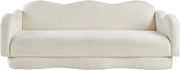 Bloom 82" Teddy Fabric Upholstered Upholstered Sofa in Cream - 44006Cream-S