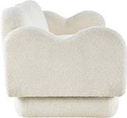 Bloom 82" Teddy Fabric Upholstered Upholstered Sofa in Cream - 44006Cream-S
