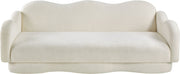 Bloom 82" Teddy Fabric Upholstered Upholstered Sofa in Cream - 44006Cream-S