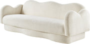 Bloom 82" Teddy Fabric Upholstered Upholstered Sofa in Cream - 44006Cream-S